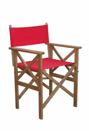 2 x Director Folding Chairs w/ Canvas, 35 H x 23 W x 21 L, Delivered Free In 5-9 Working Days.