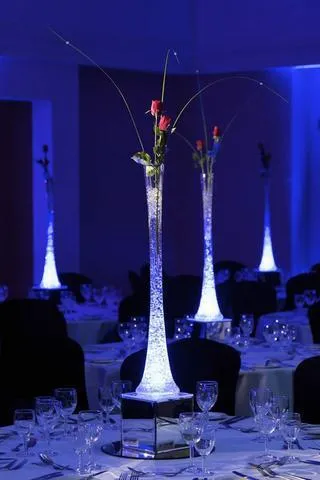 24" Clear Eiffel Tower Vases-12pc