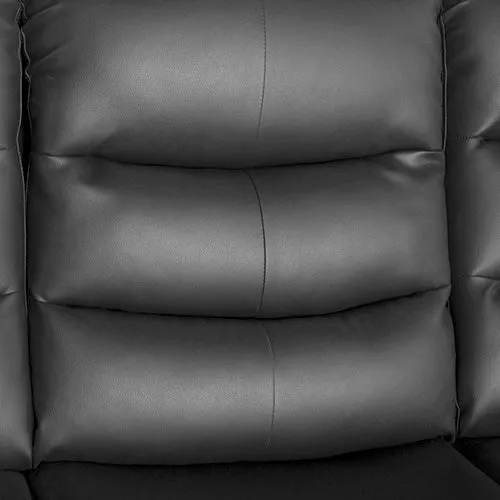 3 1 1 Seater Recliner Sofa In Faux Leather Lounge Couch in Black