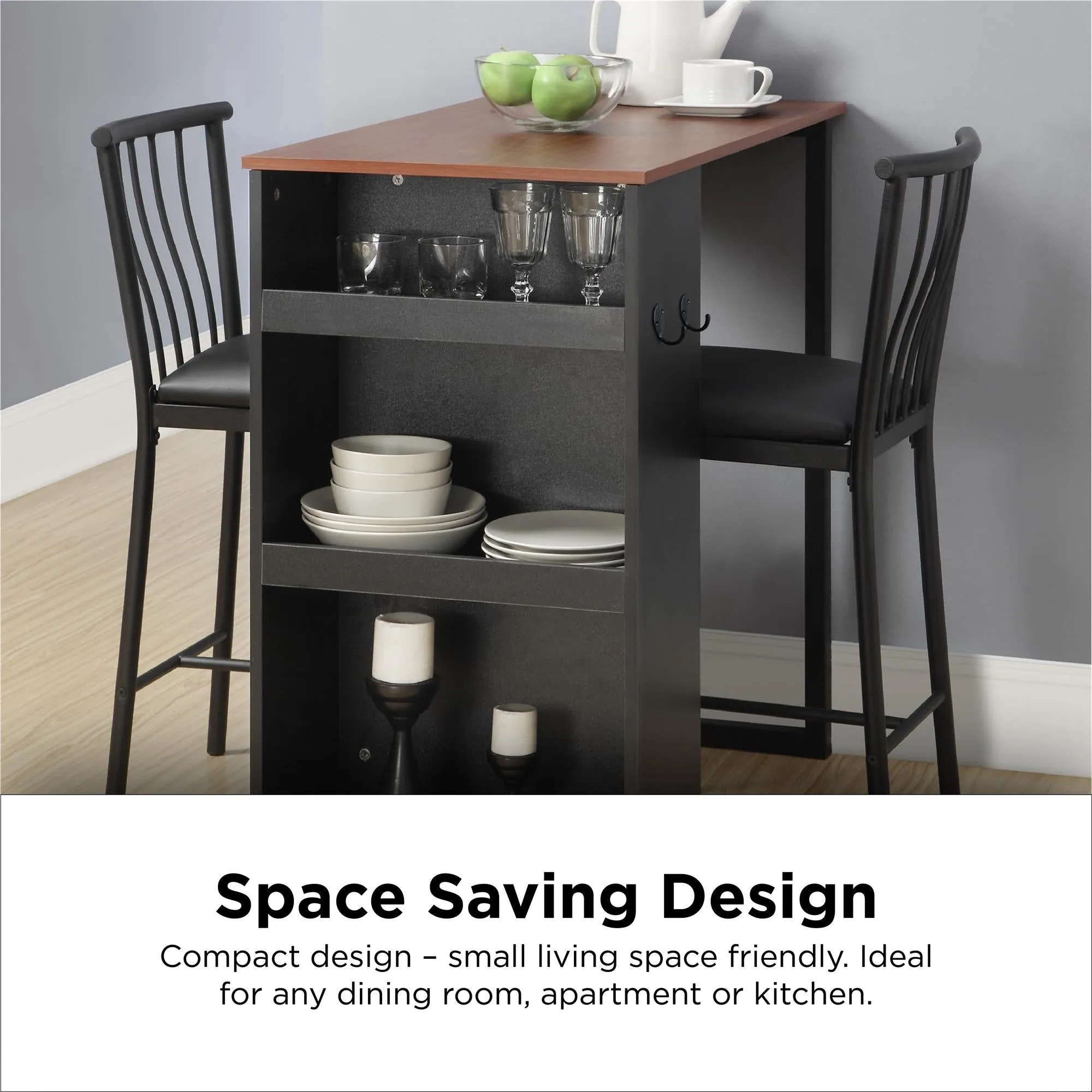 3-Piece Counter Height Bar Set with Chairs