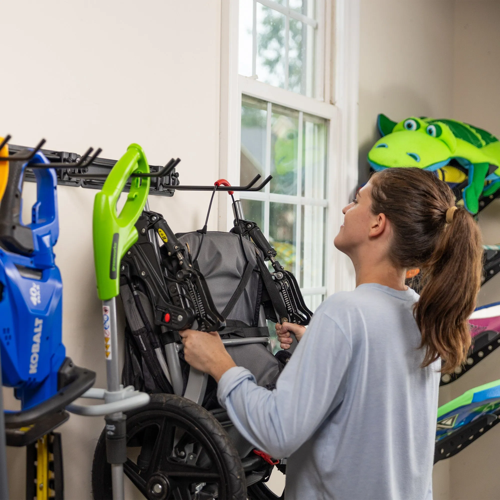 32" Modular Multi-Use Adjustable Garage Organizer | Holds 300 lbs