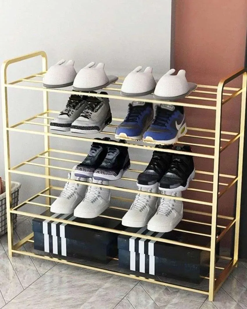 5-Tier Metal Shoe Rack | 32 x 12 x 30 inches