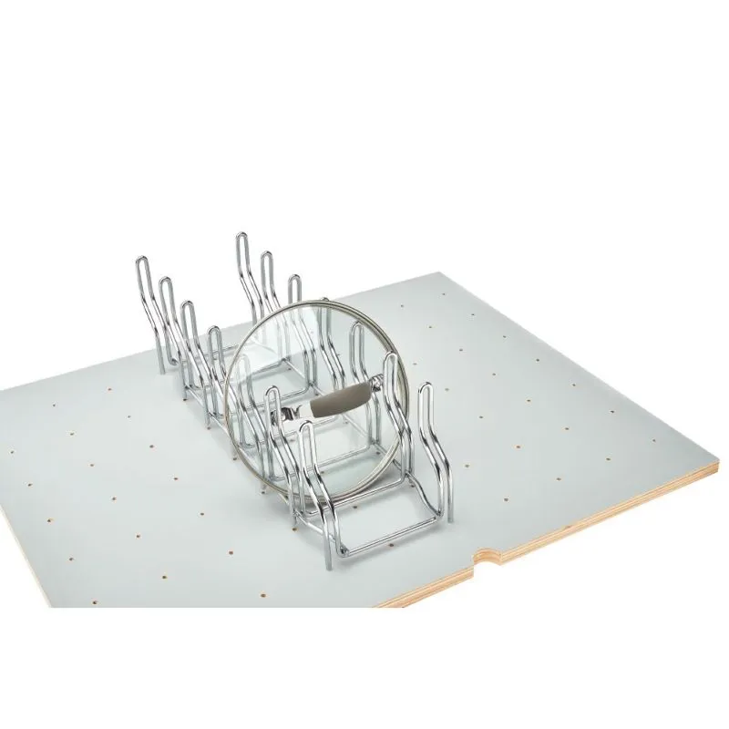 5DCD Series Chrome Lid Organizer Pegboard Insert (5.25" x 16.88" x 5.38")