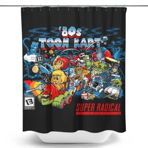 80's Toon Kart - Shower Curtain