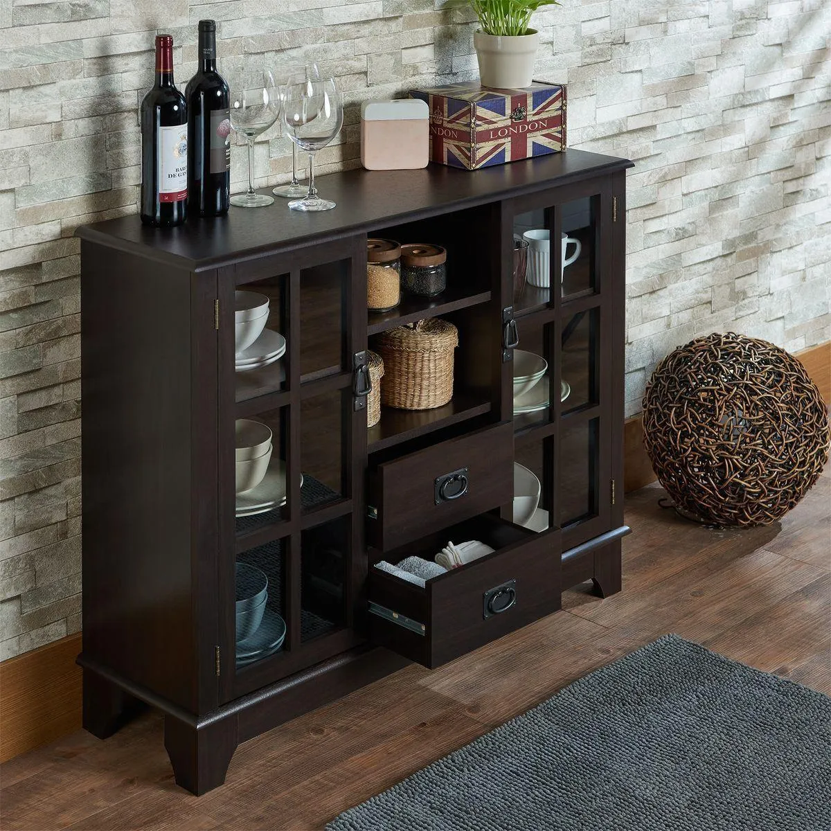 ACME Dubbs Console Table in Espresso