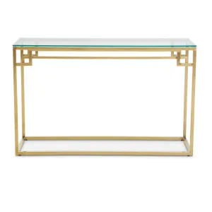 Allure Gold Brushed Console Table