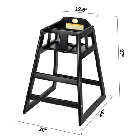 Alpine Industries Baby High Chair Mahagony - ALP412-01-MA