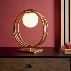 Amos Warhol Table Lamp Brushed Gold