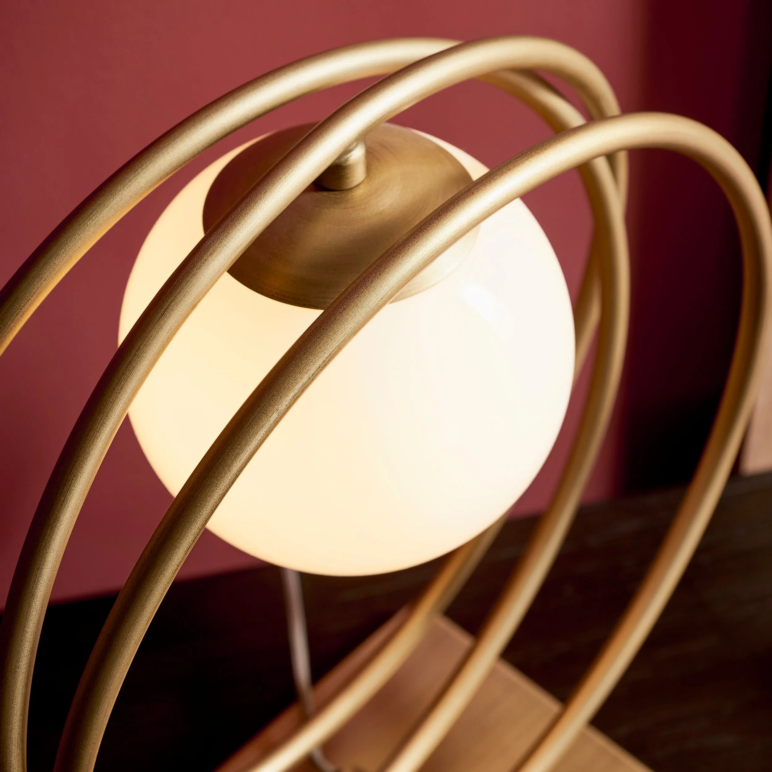 Amos Warhol Table Lamp Brushed Gold