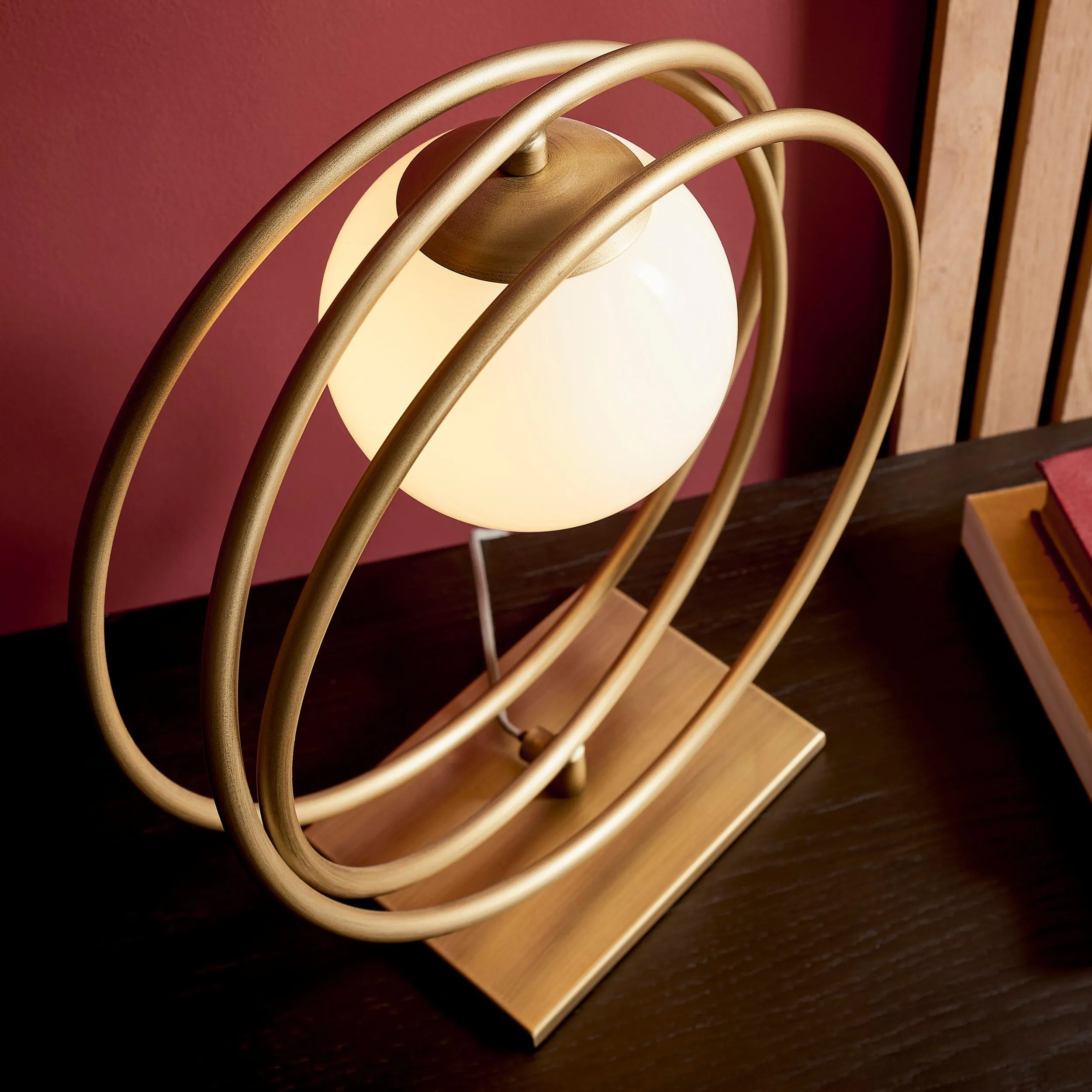 Amos Warhol Table Lamp Brushed Gold