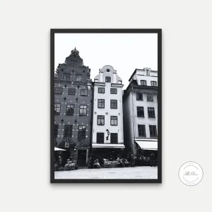 Amsterdam Poster Black And White Wall Art PRINTABLE ART Art Print, City Living Wall Art, Travel Art Print, Famous Places, Amsterdam Photo, Dutch