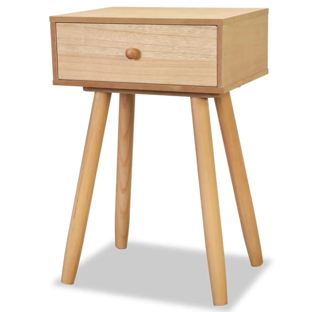 Bedside Tables 2 pcs Solid Pinewood 40x30x61 cm Brown