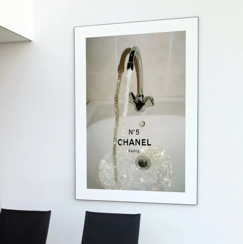 Beige Luxury Designer Sink PRINTABLE WALL ART, Hypebeast Fashion, Glam Wall Art, Luxury Aesthetic Wall Decor, Chic Decor, Scandi Bathroom Wallart