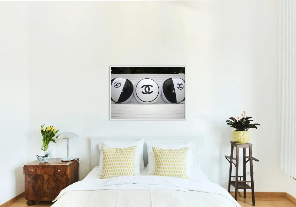 Black And White Luxury Balls PRINTABLE WALL ART, Black And White Sports Posters, Designer Poster, Pool Ball Print, Hypebeast Print, Horizontal Wall Art