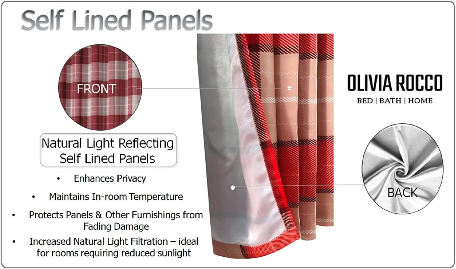 Blackout Thermal Curtains with Check and Marble Design Energy Saving Light Blocking Panels Multiple Sizes and Colours by OLIVIA ROCCO