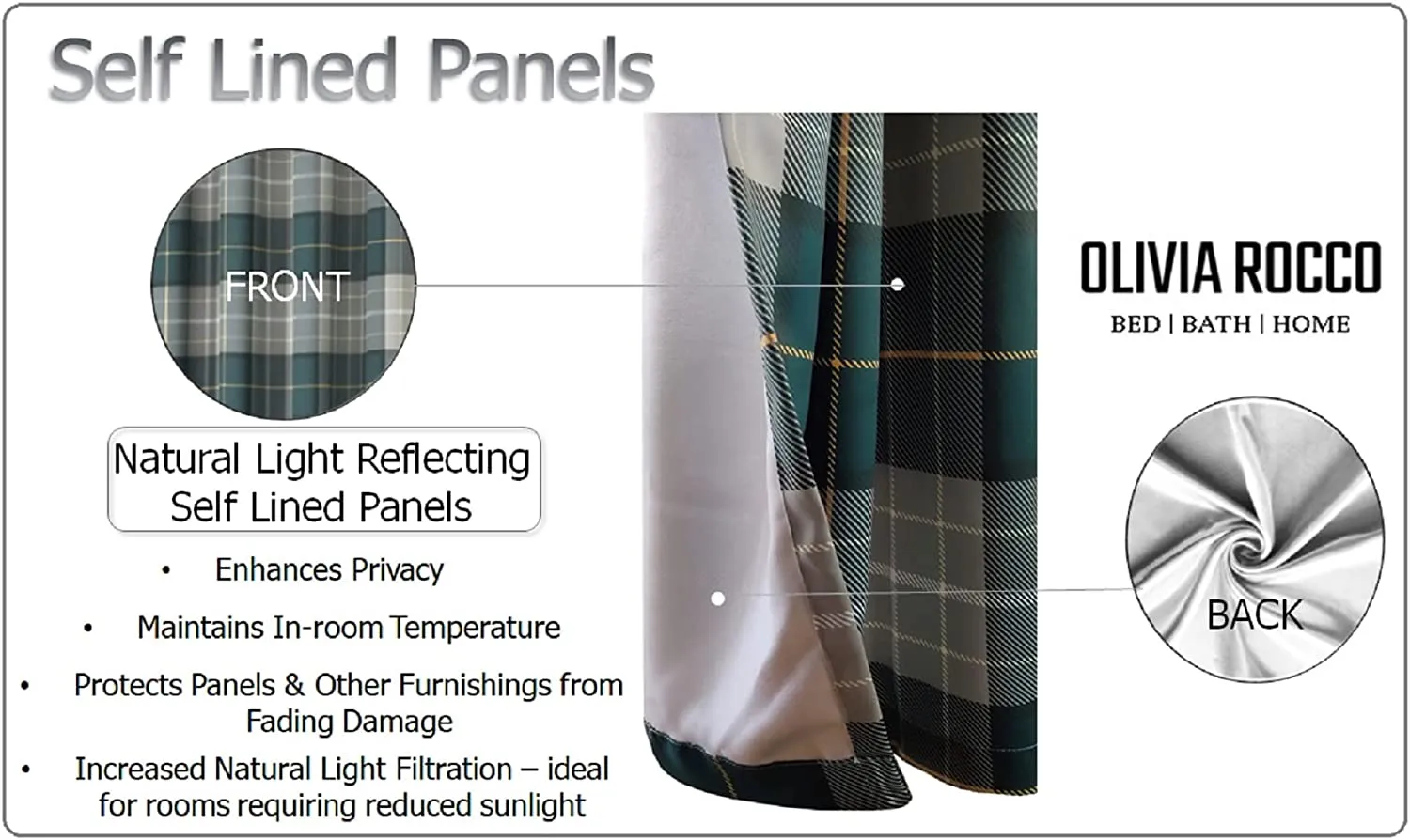 Blackout Thermal Curtains with Check and Marble Design Energy Saving Light Blocking Panels Multiple Sizes and Colours by OLIVIA ROCCO