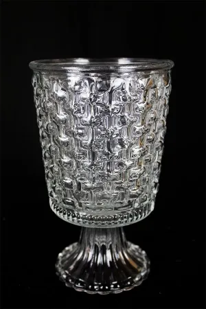 Clear vintage vase 22cm