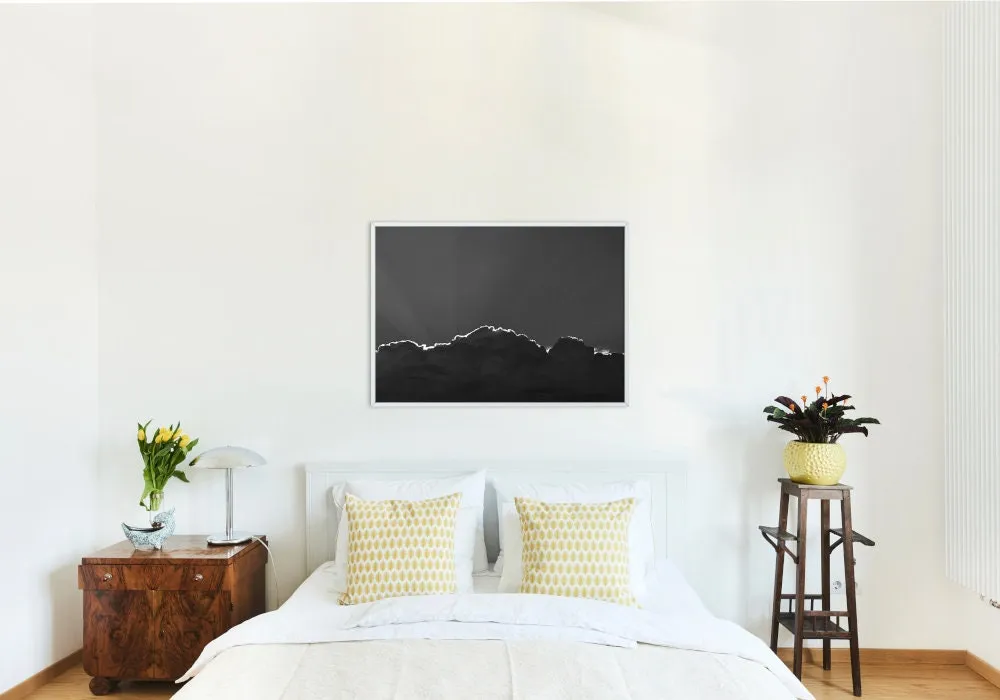 Clouds Black And White Wall Art INSTANT DOWNLOAD Art Print, Alternative Wall Art, Cloud Photo Print, Night Sky, Mystical Celestial, Cloud Art, Sky Wall Art