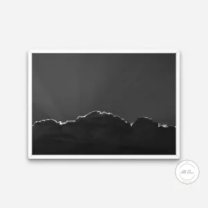 Clouds Black And White Wall Art INSTANT DOWNLOAD Art Print, Alternative Wall Art, Cloud Photo Print, Night Sky, Mystical Celestial, Cloud Art, Sky Wall Art