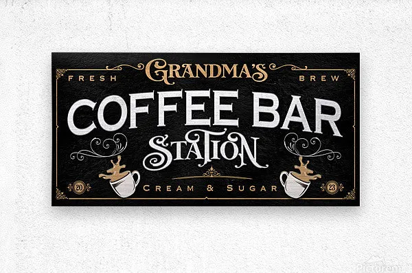 Coffee Bar Station - Coffee Art Decor