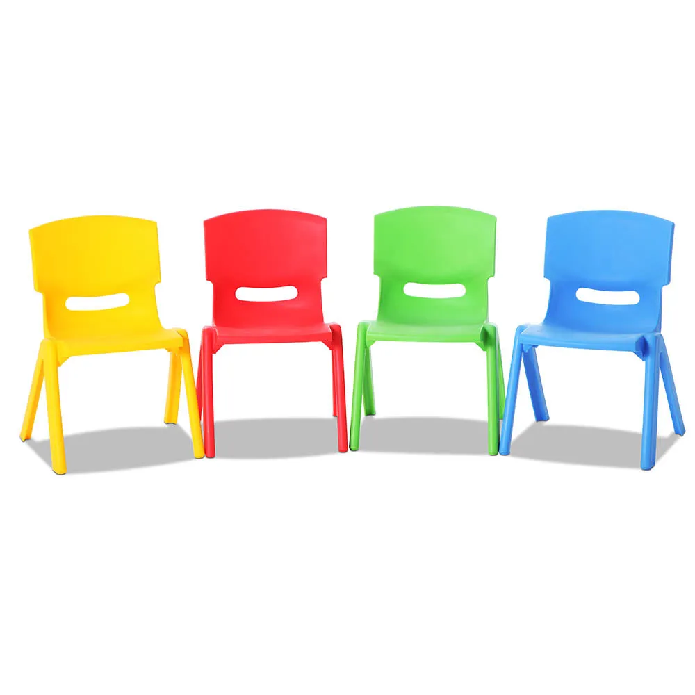 Colorful Stackable HDPE Kids Chairs Set, 50KG, Keezi