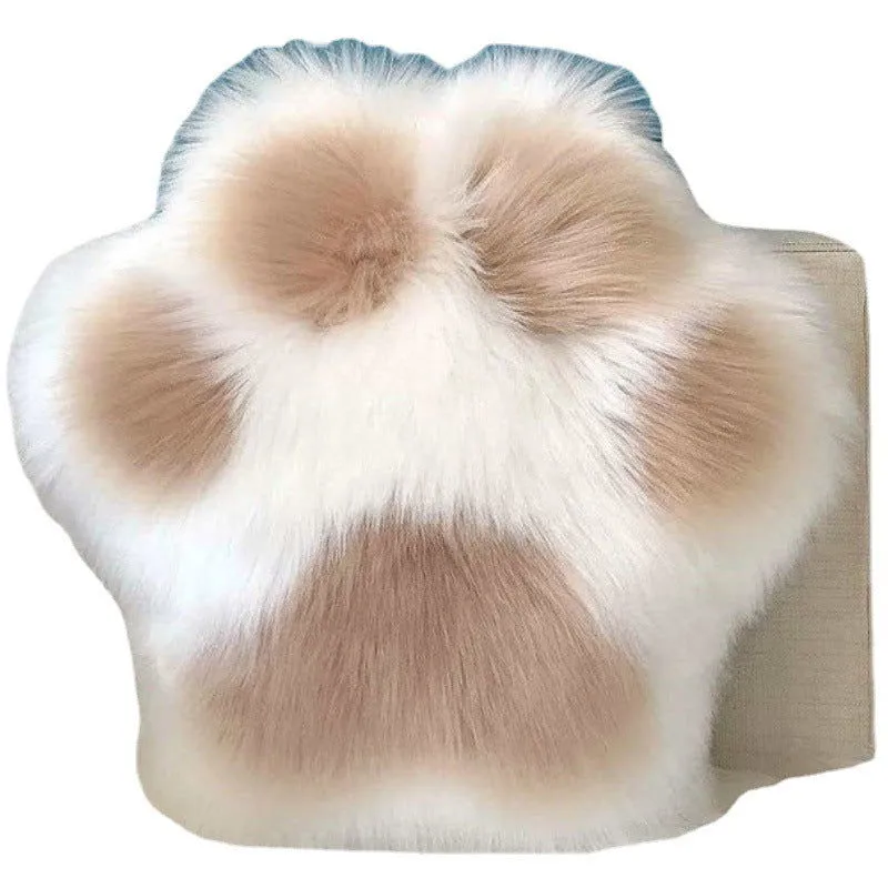 Cozy Cat Paw Plush Cushion – Cute and Creative Chair Back Pillow for Home Decoration