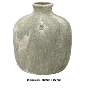 Decoris 30cm Sand Green Terracotta Vase