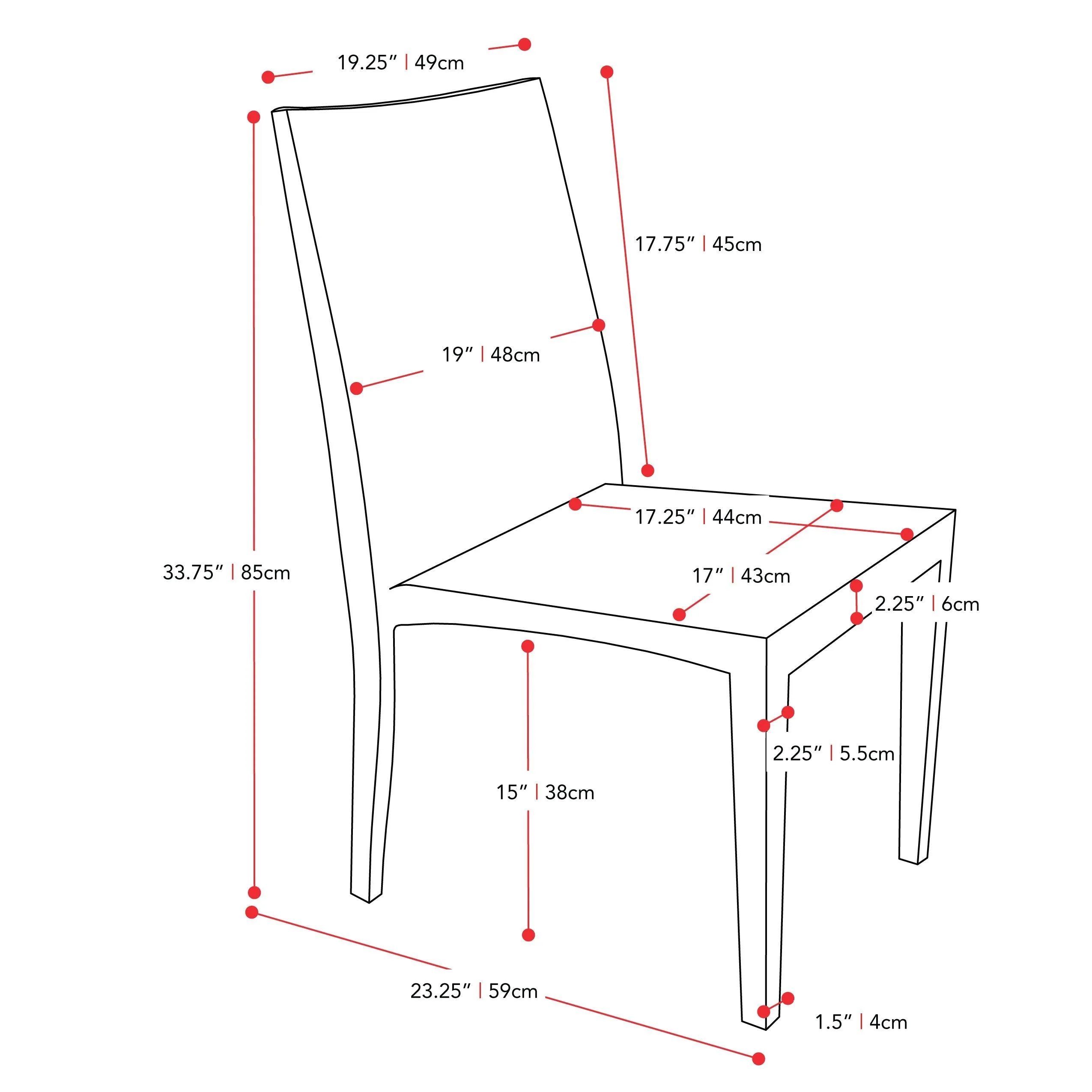 Dining Chairs 4pc