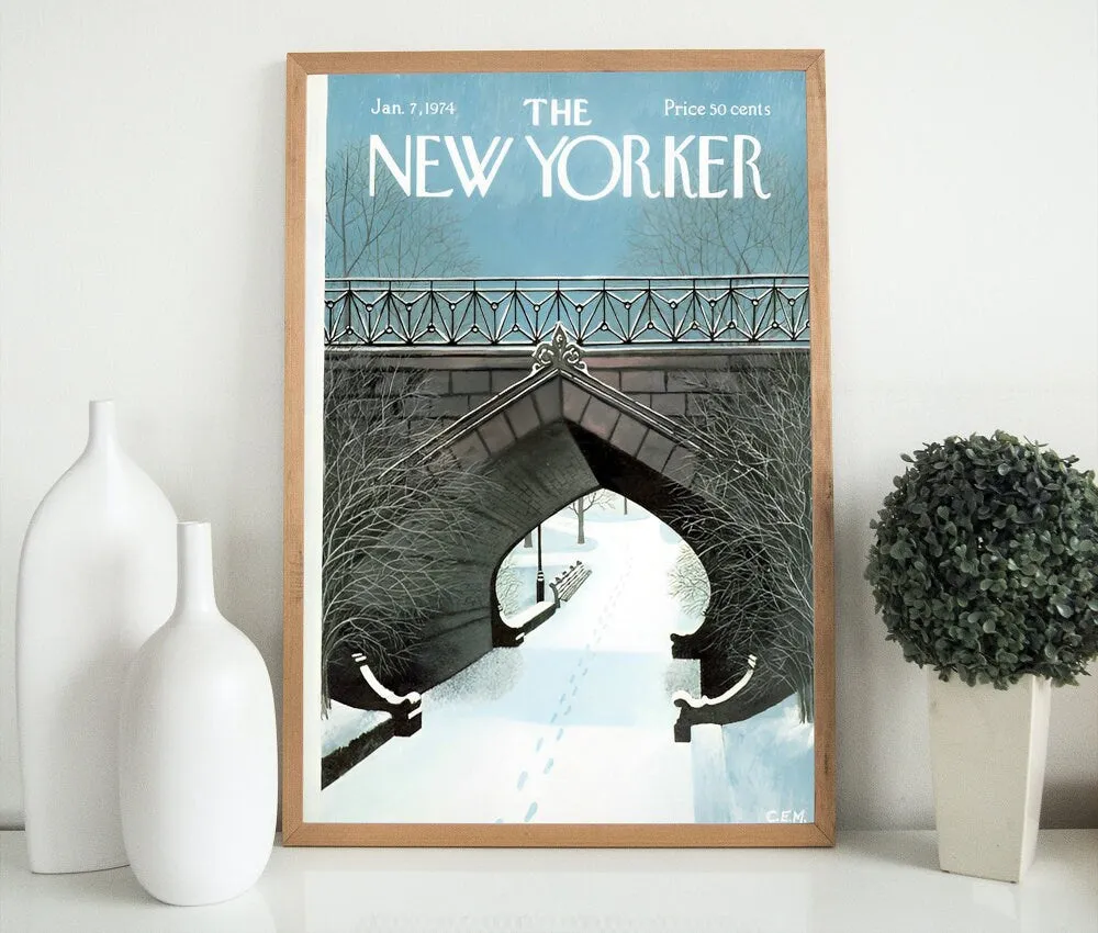 Eclectic New Yorker Magazine Cover Poster Set Of 6 PRINTABLE WALL ART, Retro Magazine Posters, Trendy Magazine Art, Vintage Wall Art