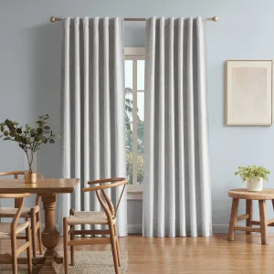 Flynn Blockout Single Concealed Tab Curtain in SILVER by Zaab