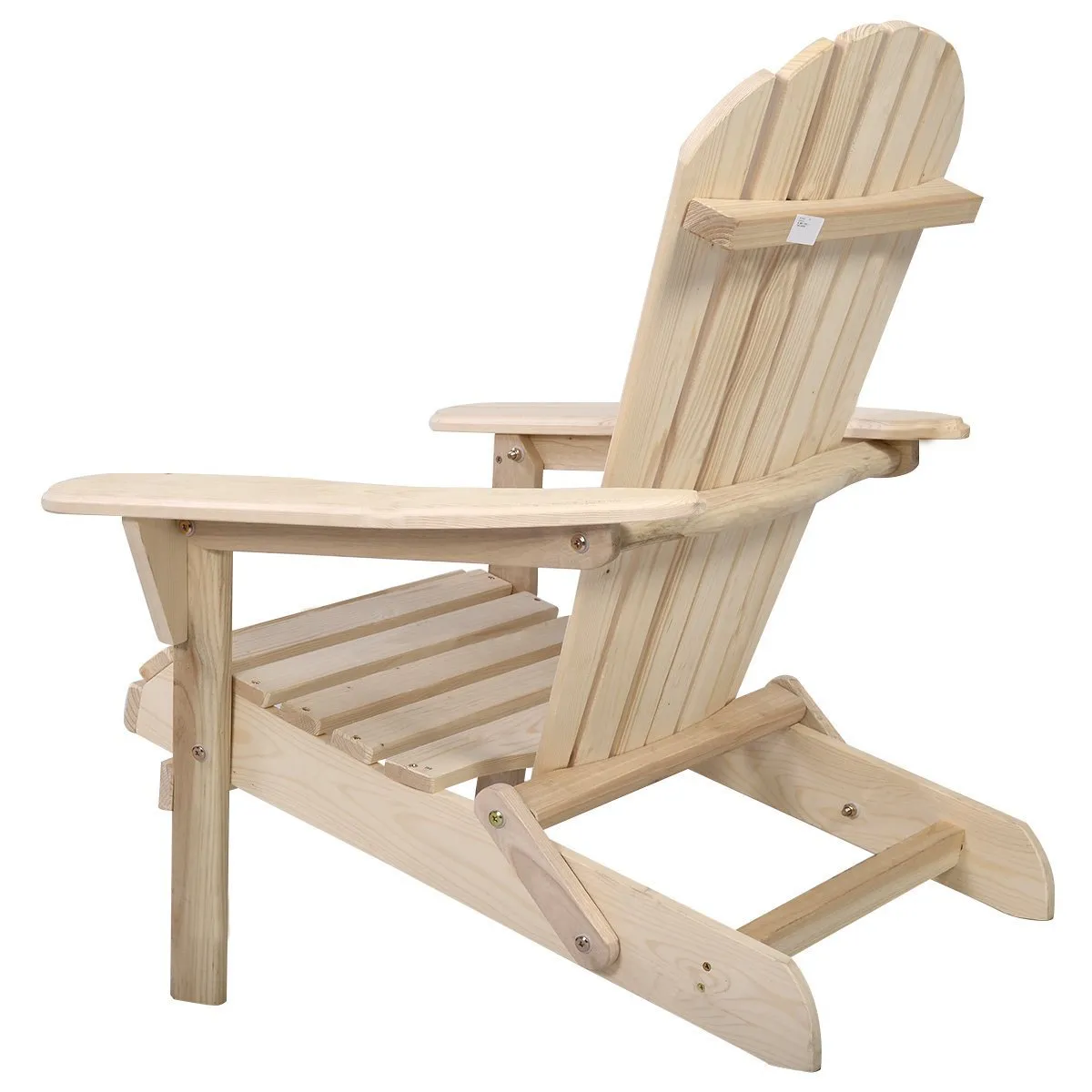 Giantex New Outdoor Foldable Fir Wood Adirondack Chair Patio Deck Garden Furniture &iexcl;&shy; (wood)