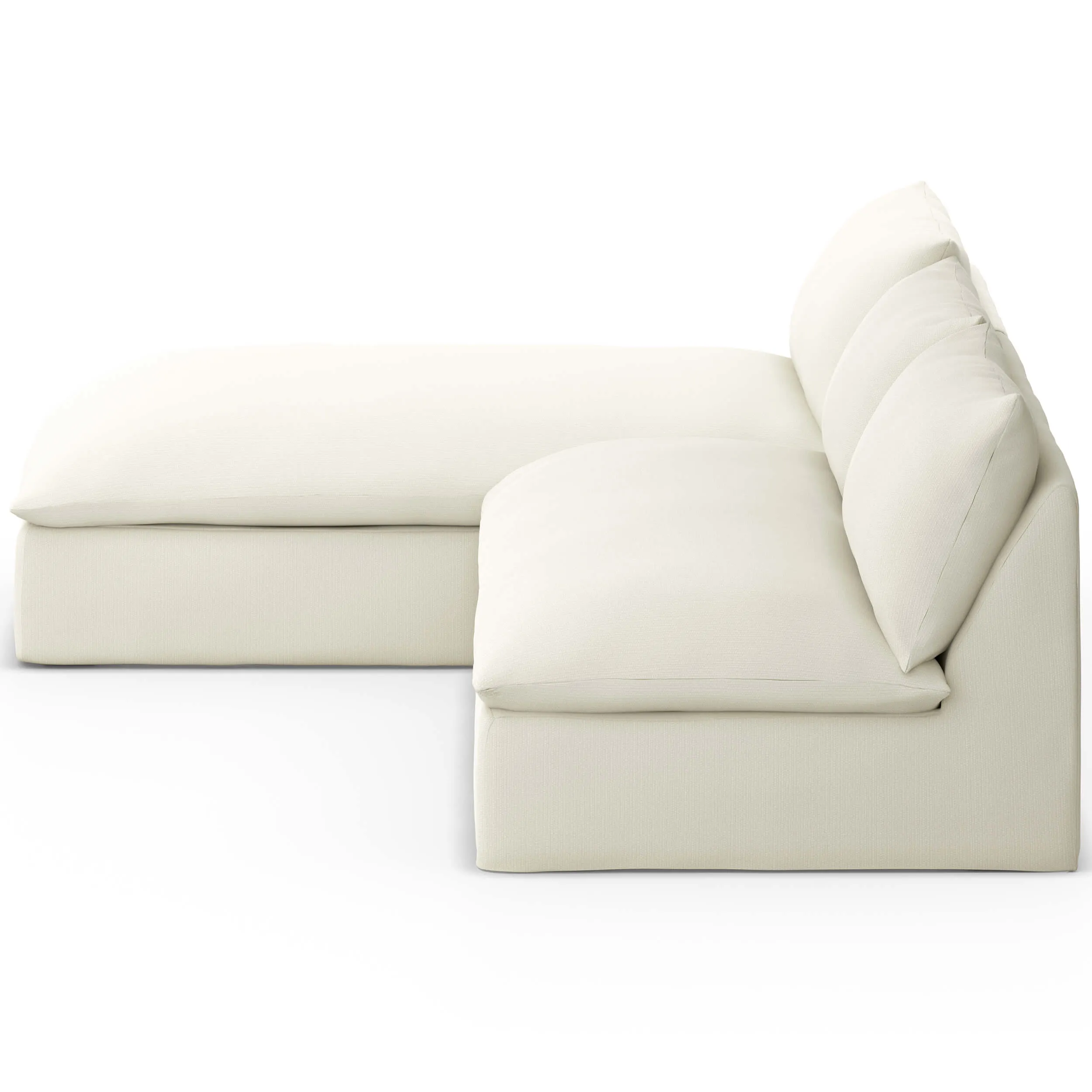 Grant Outdoor 2 Piece Sectional, Faye Cream