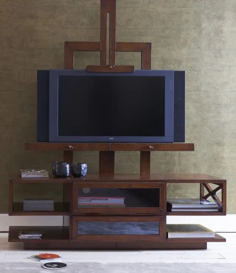 Havana Leather TV Easel