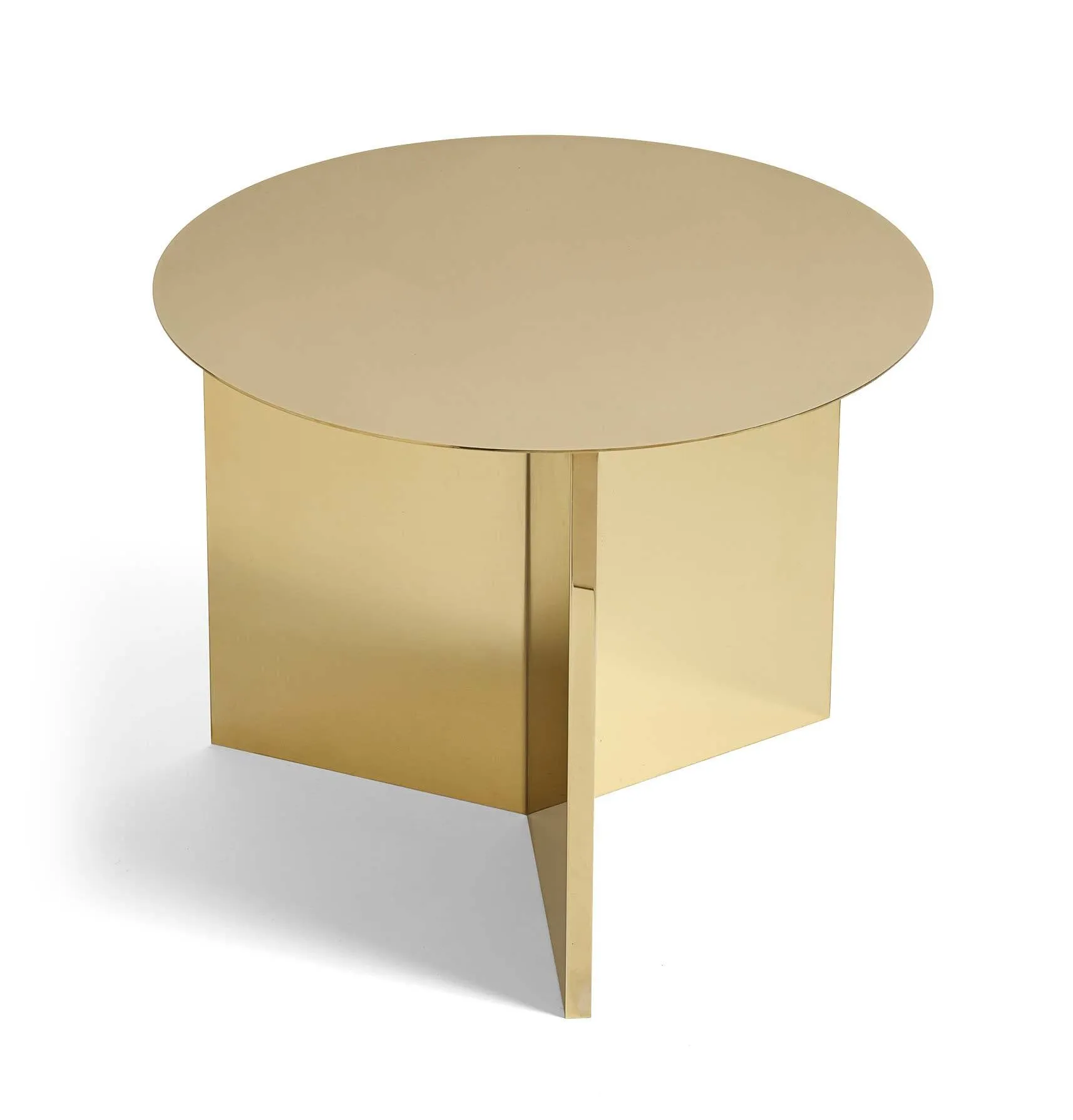 HAY Slit Table – Round – Brass