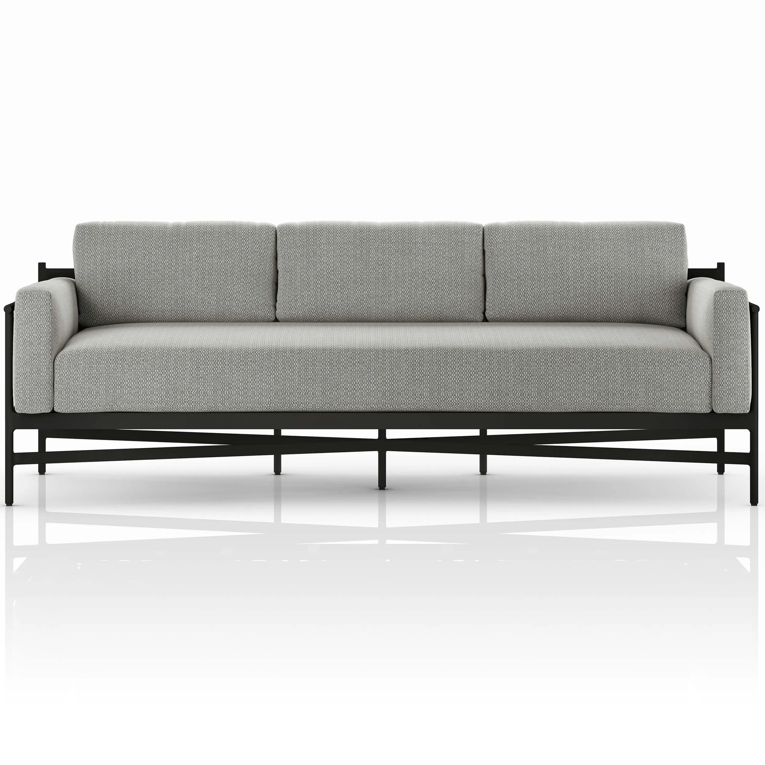 Hearst 99" Outdoor Sofa, Faye Ash