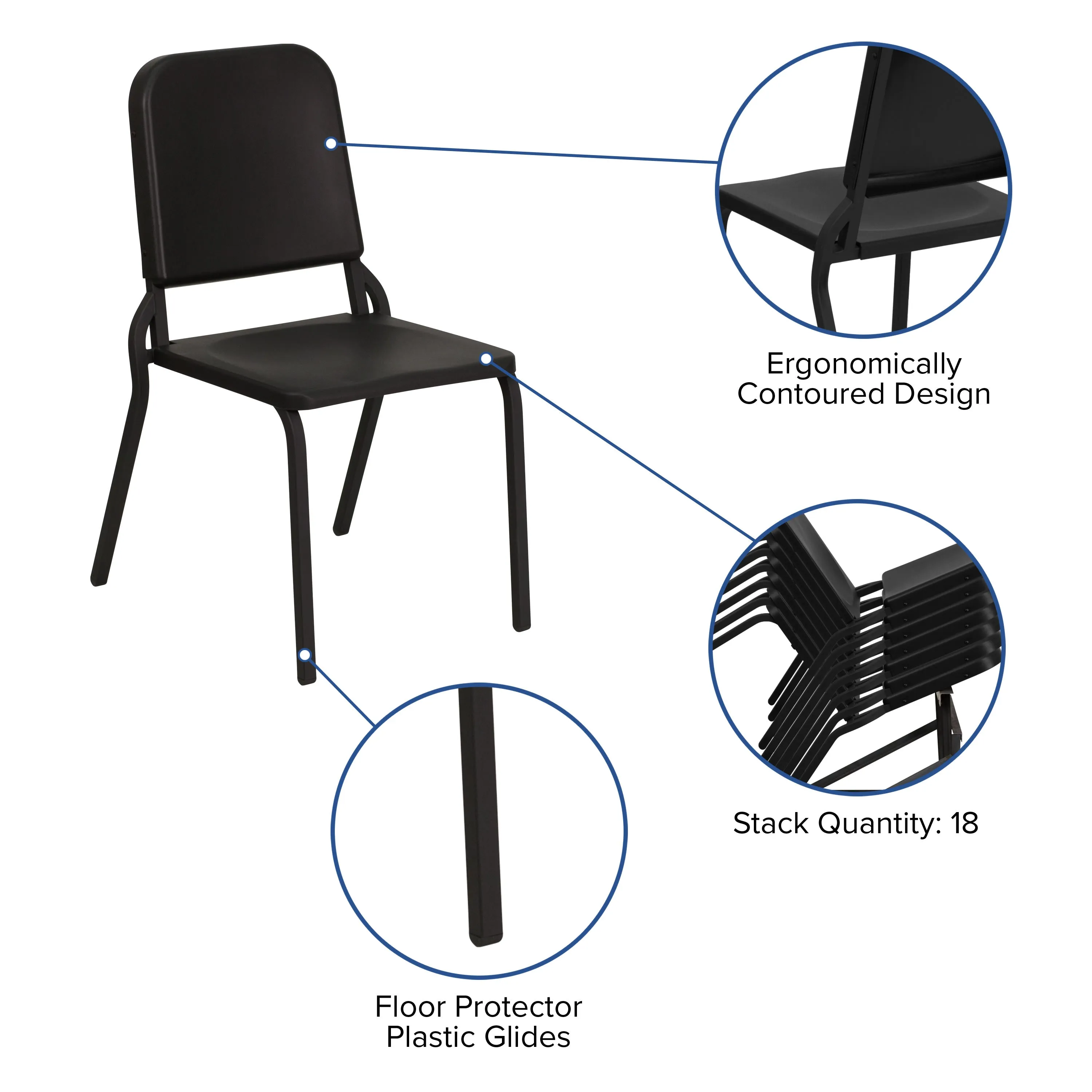 HERCULES Series High Density Stackable Melody Band/Music Chair