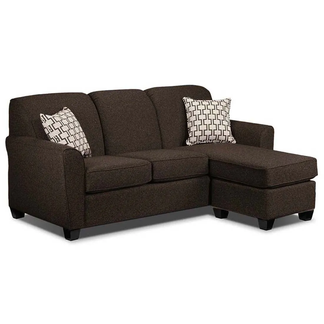 Holden 3 Seater L Shape Sofa With Ottoman For Living Room