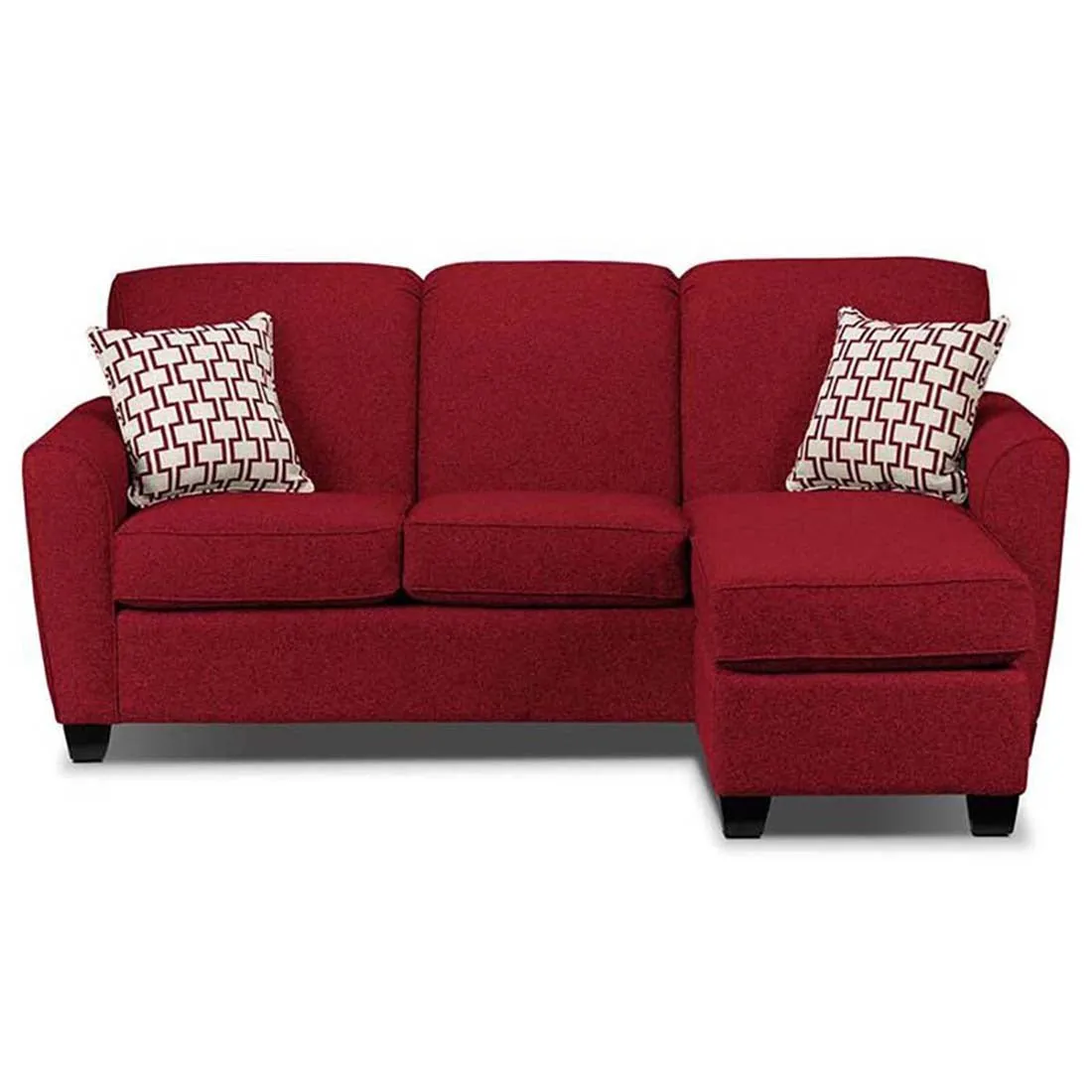 Holden 3 Seater L Shape Sofa With Ottoman For Living Room