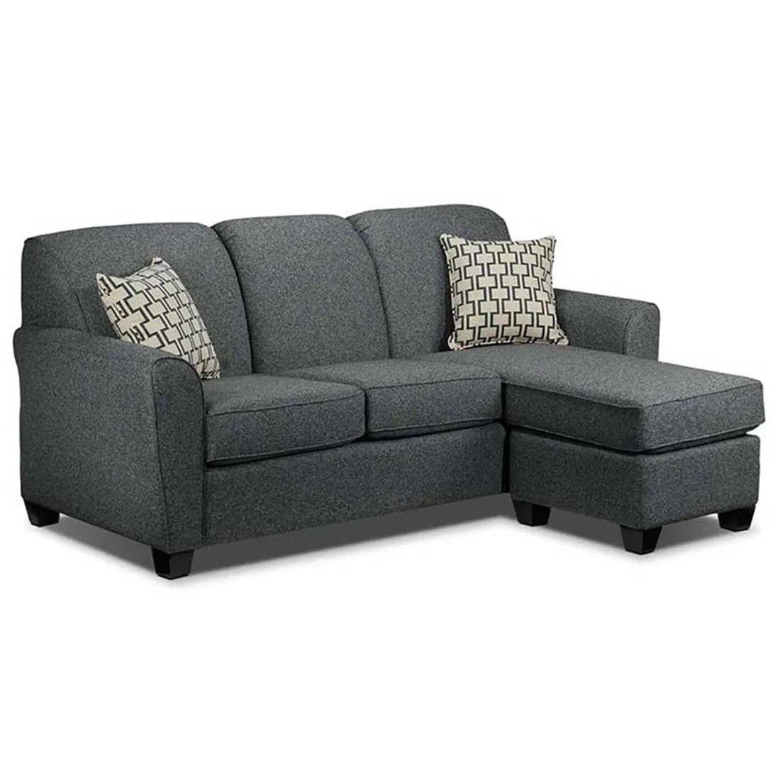 Holden 3 Seater L Shape Sofa With Ottoman For Living Room