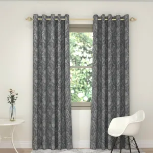 Imperial Interlined Readymade Curtain - 90x90 - Silver