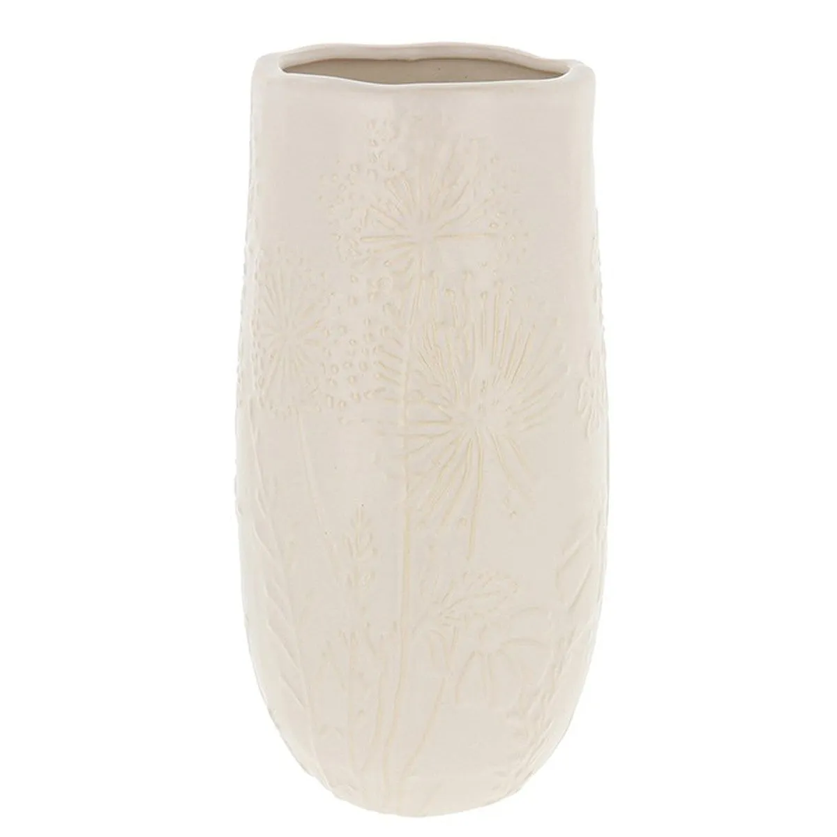 Joe Davies 32.5cm Large Cream Meadow Sweet Open Vase