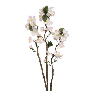 Kaemingk White Artificial Apple Blossom Branch