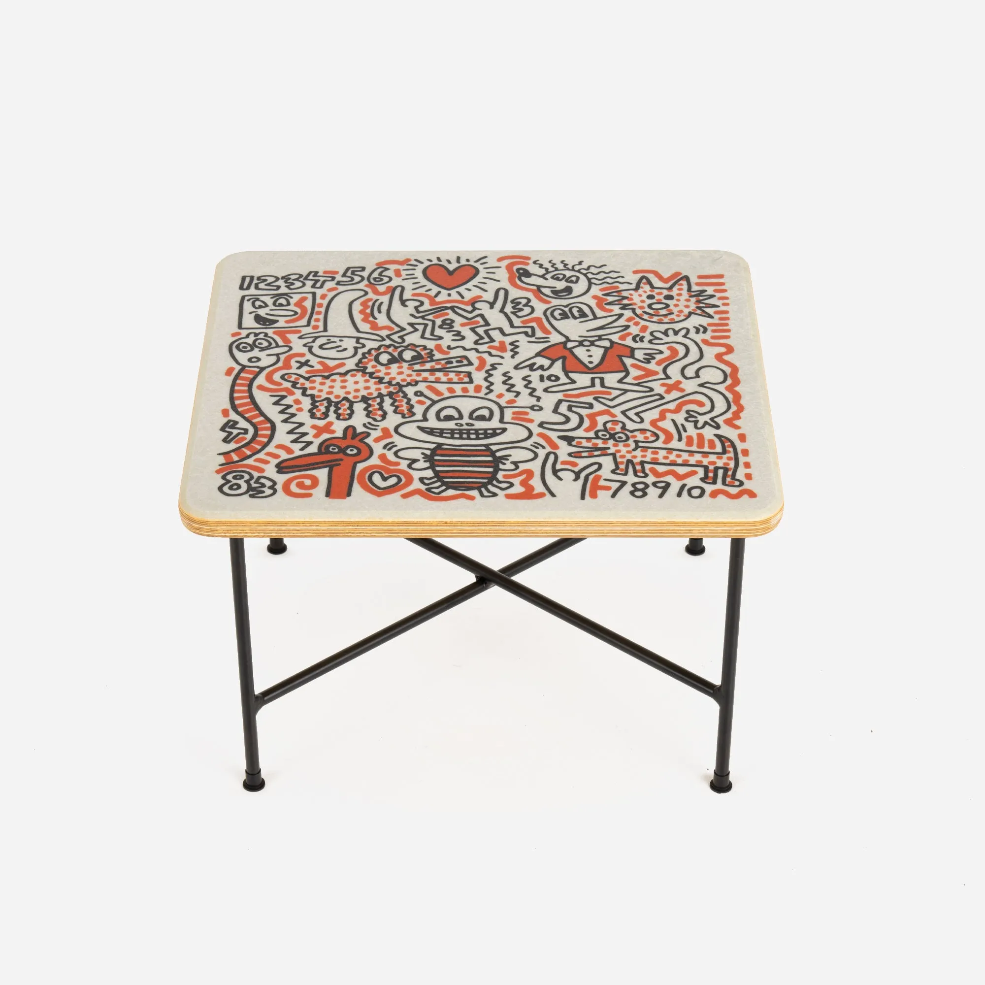 Keith Haring Case Study® Furniture Aiko X Base Table - Pets & Friends