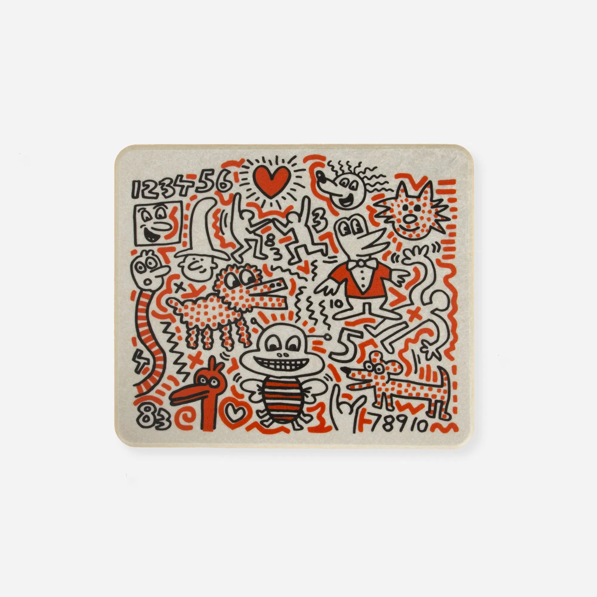 Keith Haring Case Study® Furniture Aiko X Base Table - Pets & Friends