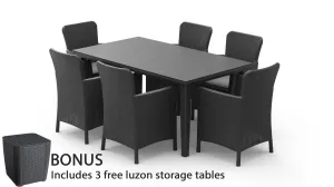 Keter Futura Miami Dining Set - Graphite