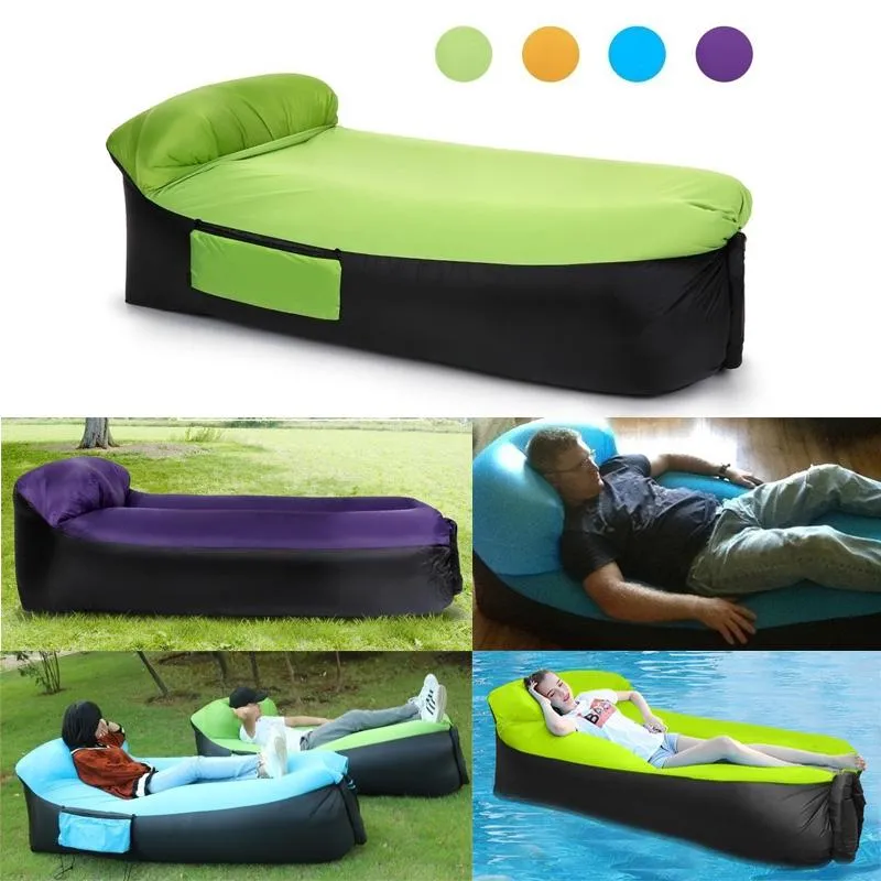 Lazy Sofa Lounger Air Sofa Unicorn Bean Bag Chair Fast Inflatable Outdoor Beach Lounger