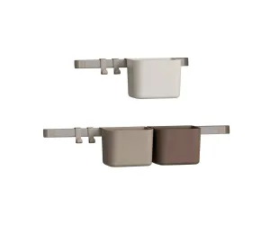 Leander 3 Piece Organisers  2 Racks, 4 Hooks