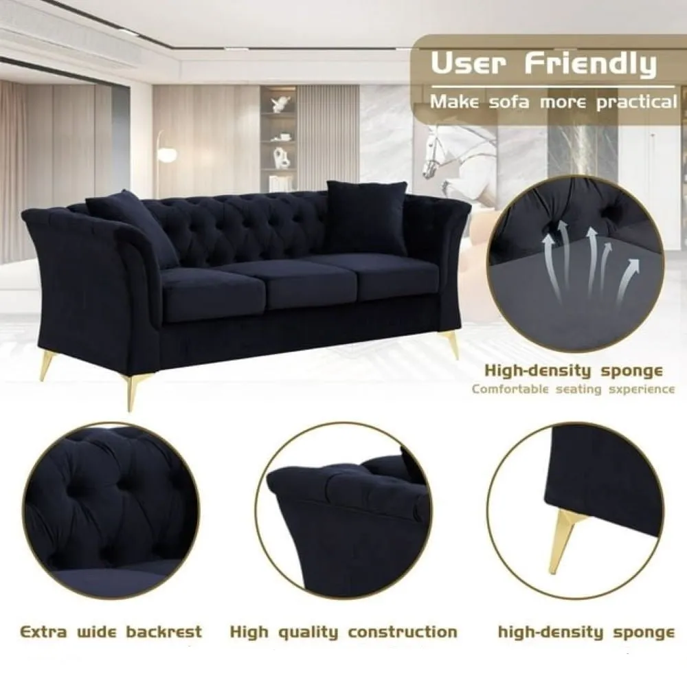 Levi 3 Seater Fabric sofa for Living Room