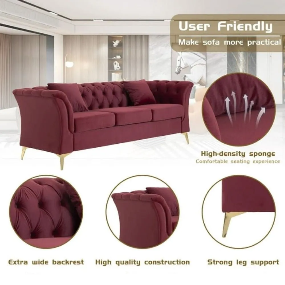 Levi 3 Seater Fabric sofa for Living Room