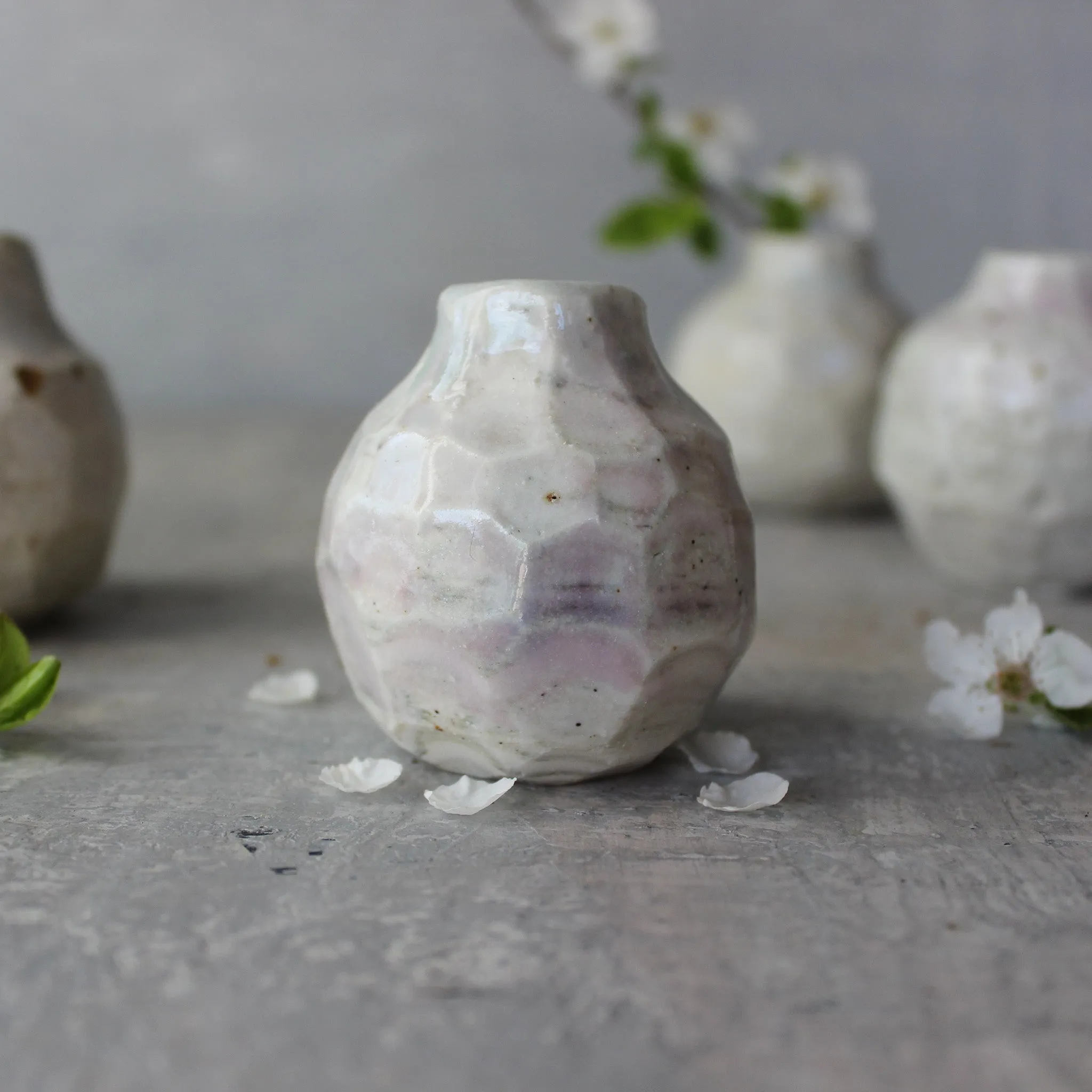 Little Bud Vases : Marbled